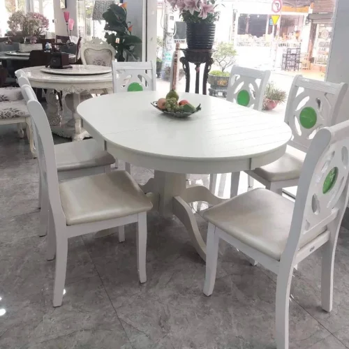 Bộ bàn ăn thông minh xếp gọn nhập khẩu GR OVAL03B