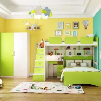 Bộ giường tầng trẻ em nhập khẩu GR H01
