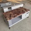 Set Bàn Trà Kệ Tivi Mặt Đá Hiện Đại GR239