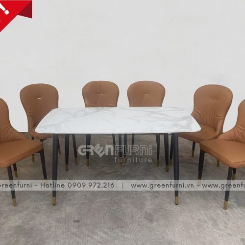 Bộ Bàn Ăn Mặt Đá Hiện Đại Nhập Khẩu GR001X 5 GR001X 1
