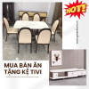 Bộ bàn ăn mặt đá 6 ghế bọc nệm cao cấp nhập khẩu GR065
