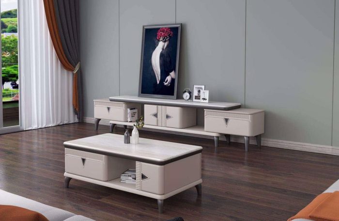 Bàn trà mặt đá nhập khẩu GR 213 TS
