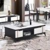 Bàn trà mặt đá nhập khẩu green 005 TS