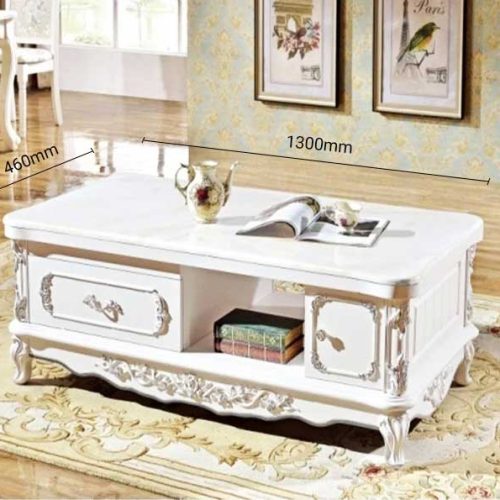 Bàn trà mặt đá tân cổ điển nhập khẩu GR Louis130