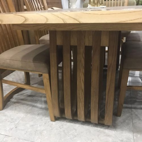 Bộ Bàn Ăn Mặt Đá Cao Cấp 6 Ghế Bọc Nệm Nhập Khẩu GR T068