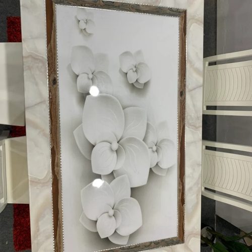 Bộ bàn ăn mặt đá cao cấp GR037 5 Bộ bàn ăn mặt đá cao cấp GR 037