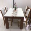 Bộ bàn ăn mặt đá chữ nhật GR 013
