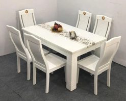 Bộ bàn ăn mặt đá chữ nhật GR 013