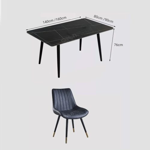 Bộ Bàn Ăn Mặt Đá Hiện Đại Nhập Khẩu GR002D 3 Bộ bàn ăn mặt đá hiện đại nhập khẩu GR002D