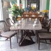 Bộ bàn ăn mặt đá nhập khẩu GR056-22