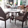 Bộ bàn ăn tròn 1m3 nhập khẩu GR053