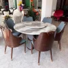 Bộ bàn ăn tròn 1m3 nhập khẩu GR 058