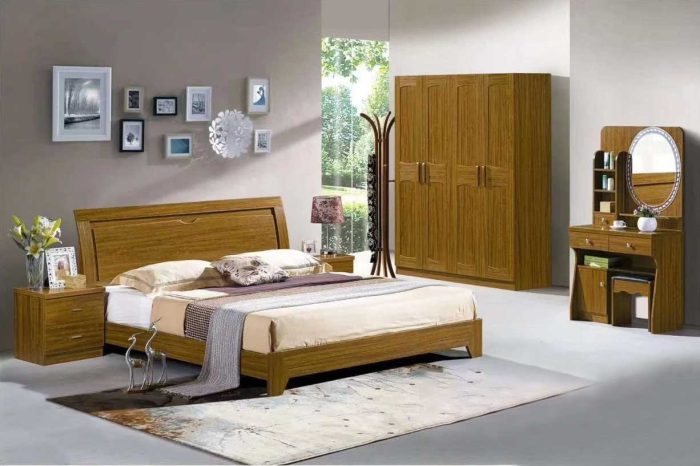 Bộ giường tủ hiện đại cao cấp nhập khẩu GR528A