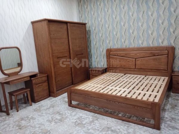Bộ giường tủ nhập khẩu GR Walnut