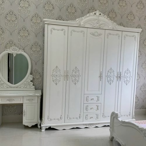 Bộ giường tủ tân cổ điển cao cấp nhập khẩu GR latina a21