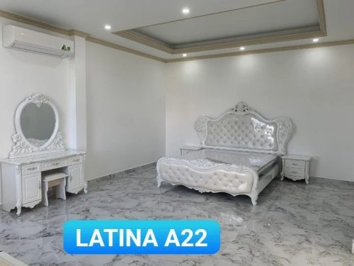 Bộ giường tủ tân cổ điển cao cấp nhập khẩu GR Latina A22