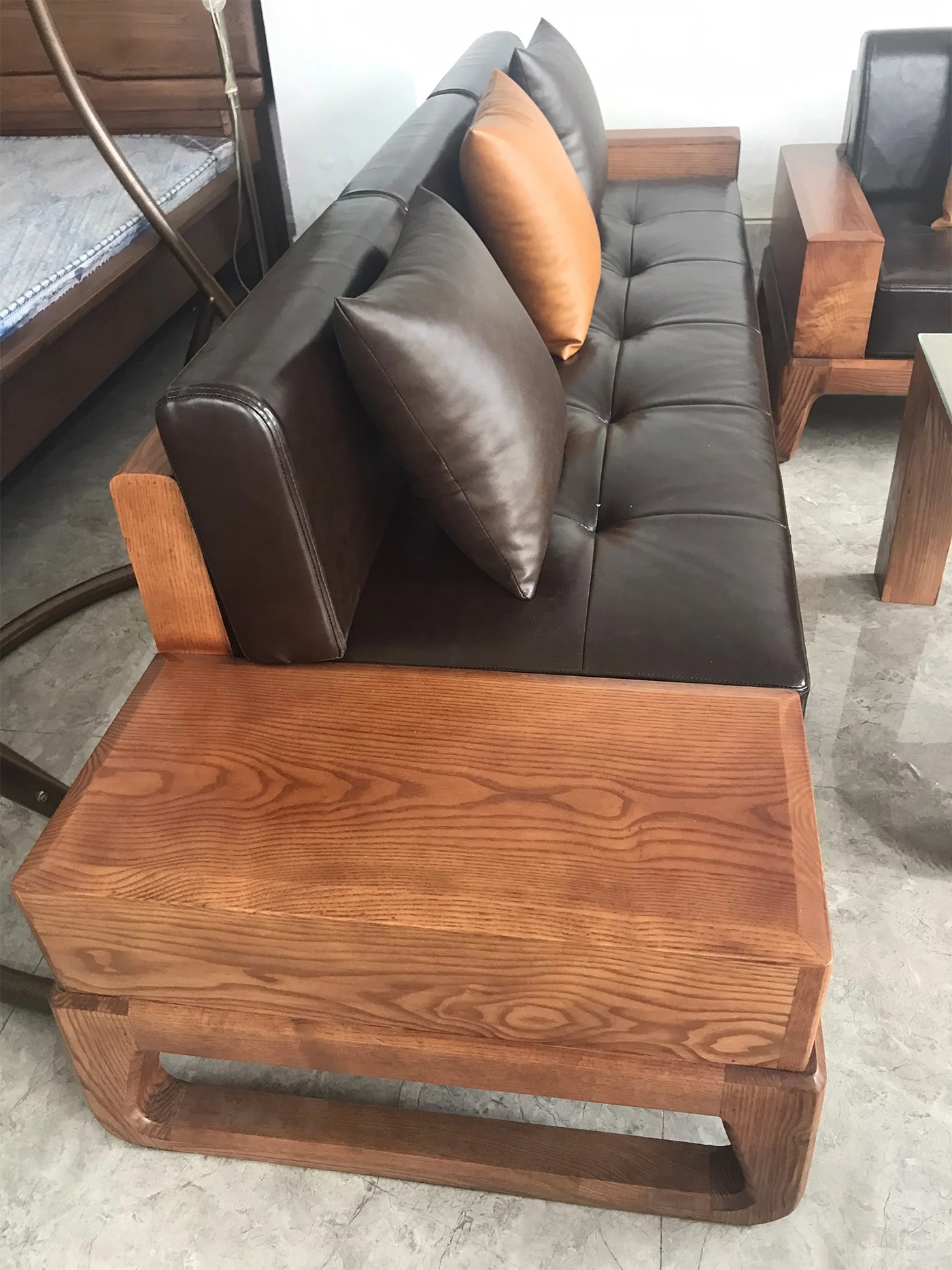 Bộ sofa gỗ sồi cao cấp GR DG01