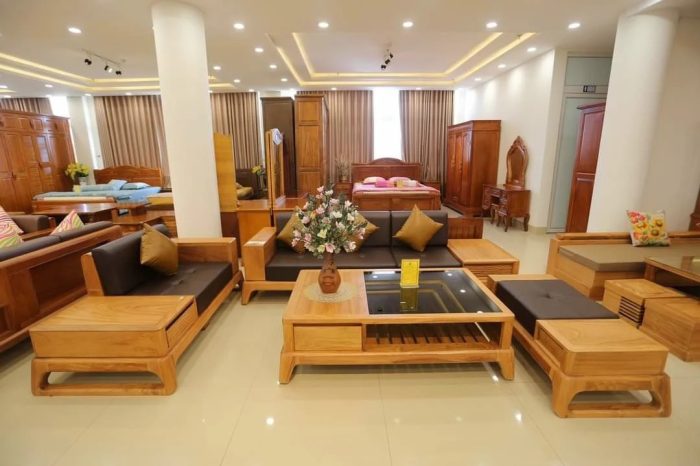 Bộ Sofa Gỗ Sồi Cao Cấp GR DG06
