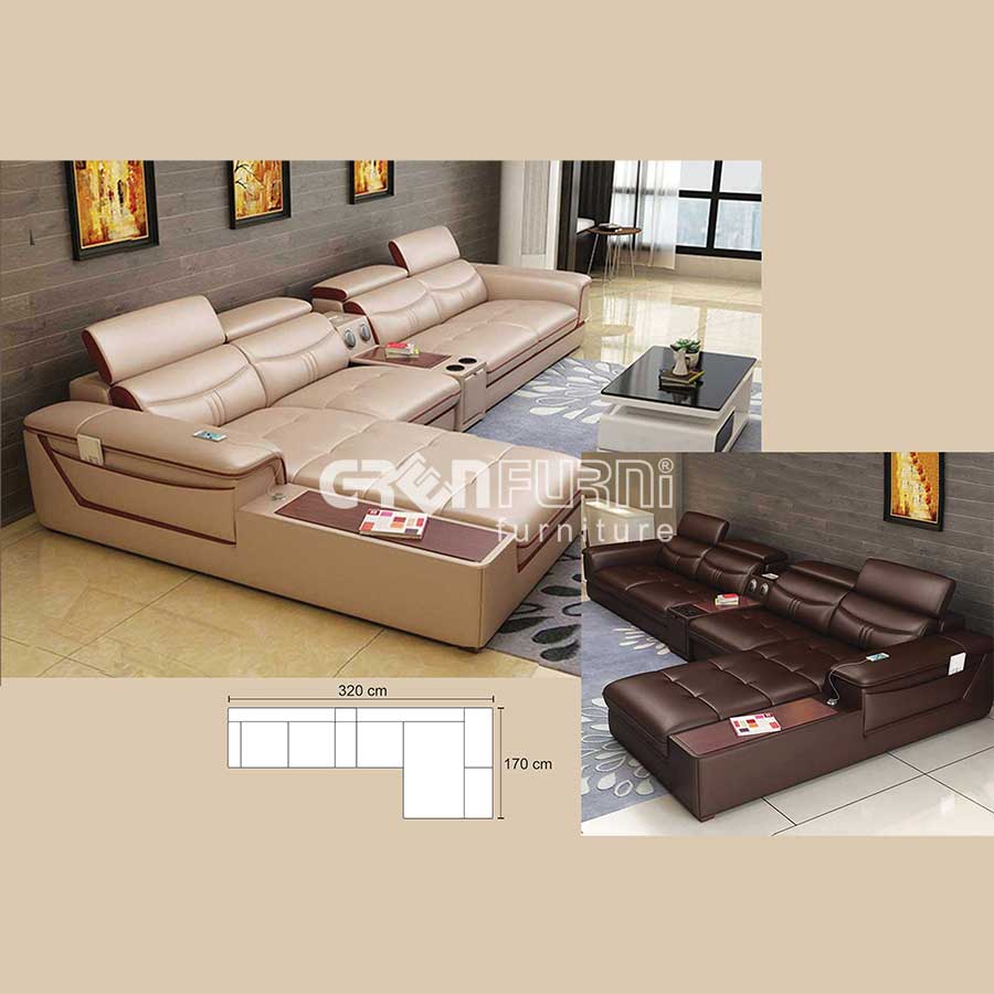 bộ sofa góc thư giãn cao cấp GR-138