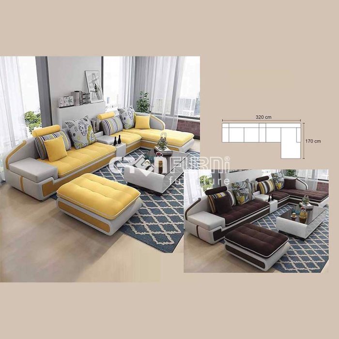 Bộ sofa góc thư giãn cao cấp GR-157