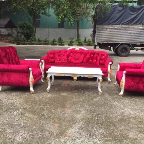 Bộ sofa nệm da cao cấp cổ điển GR Louis01 6 Bộ sofa nệm da cao cấp cổ điển GR Louis01