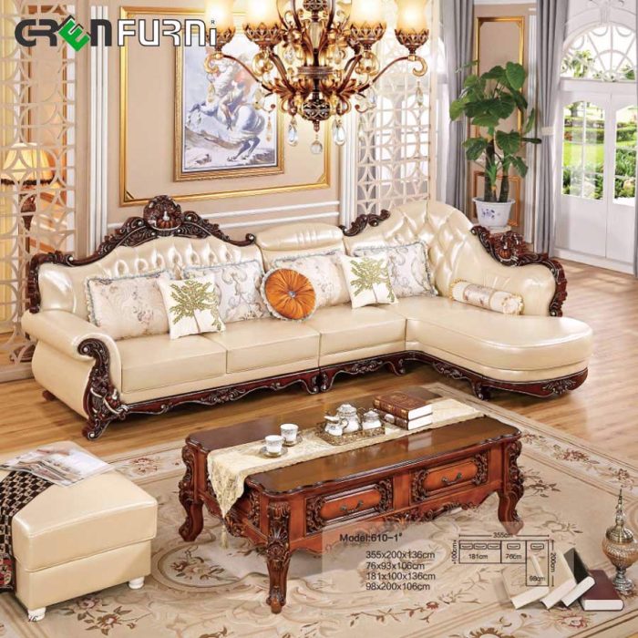 Bộ sofa tân cổ điển nhập khẩu GR 610-1