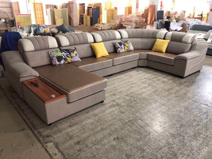 Bộ Sofa Vải Góc Thư Giãn Nhập Khẩu GR-013