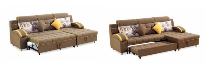 Bộ Sofa Vải Góc Thư Giãn Nhập Khẩu GR-2003