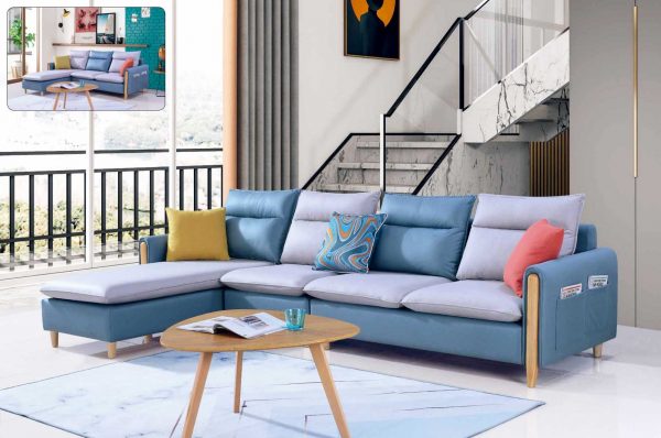 Bộ Sofa Vải Góc Thư Giãn Nhập Khẩu GR-394