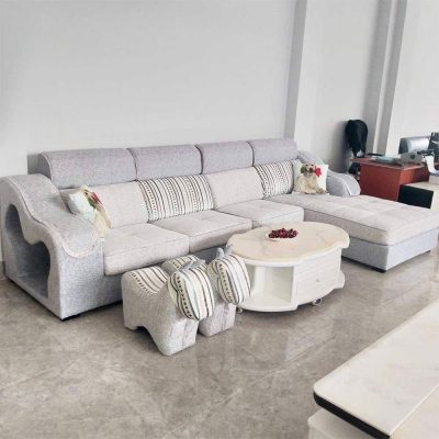 Bộ sofa vải góc thư giãn nhập khẩu GR586