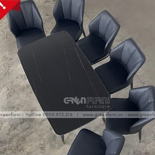 Bộ bàn ăn mặt đá hiện đại nhập khẩu GR001A 4 gr 001A 2 1