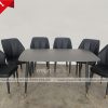 Bộ bàn ăn mặt đá hiện đại nhập khẩu GR001A