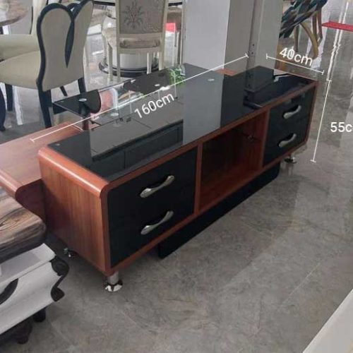 Kệ tivi mặt kính gỗ lạng nhập khẩu GR204