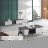 Set Bàn Trà Kệ Tivi Mặt Đá Hiện Đại GR060