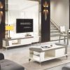 Set Bàn Trà Kệ Tivi Mặt Đá Nhập Khẩu GR 692-W