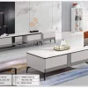 Set Bàn Trà Kệ Tivi Mặt Đá Hiện Đại GR070