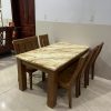 Bộ Bàn Ăn Mặt Đá Cao Cấp GR030