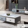 Set bàn trà kệ tivi mặt đá nhập khẩu GR015Q