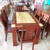 Bộ bàn ăn mặt đá chữ nhật GR 010