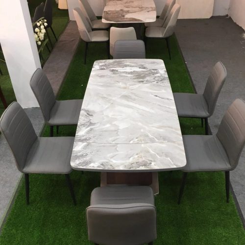Bộ bàn ăn mặt đá thông minh GR001XL 4 Bộ bàn ăn mặt đá thông minh GR001XL