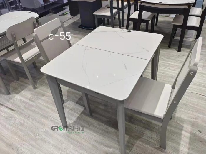 Bộ bàn ăn mặt đá thông minh nhập khẩu GR050