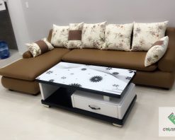 Bộ sofa góc thư giãn da cao cấp GR104