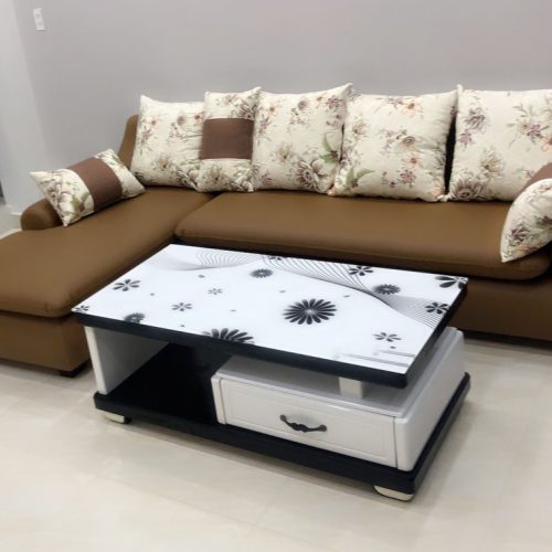 Bộ sofa góc thư giãn da cao cấp GR104 6 Bộ sofa góc thư giãn da cao cấp GR104