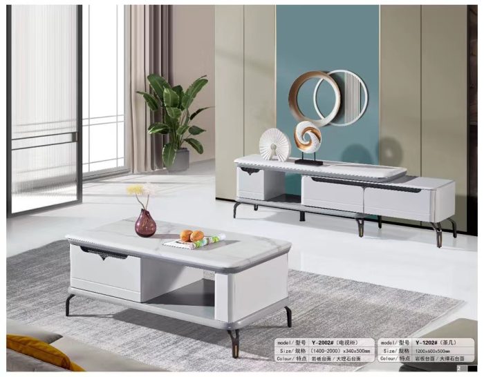 Bàn Trà Mặt Đá Hiện Đại Nhập Khẩu GR202