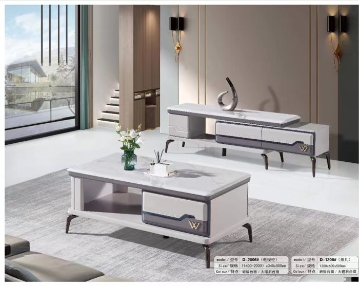 Bàn trà mặt đá hiện đại nhập khẩu GR206