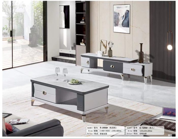 Bàn trà mặt đá hiện đại nhập khẩu GR256
