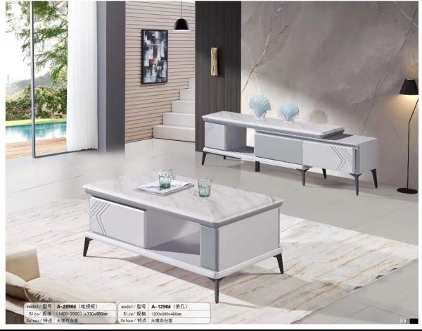 Bàn trà mặt đá hiện đại nhập khẩu GR296