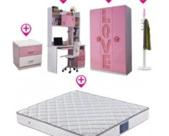 Bộ giường tủ trẻ em nhập khẩu GR105