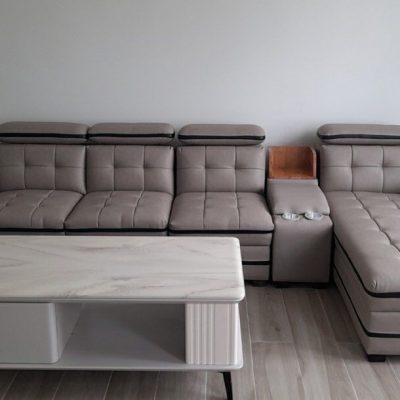bộ sofa góc thư giãn da cao cấp gr124