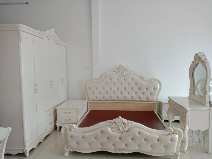 Combo giường tủ tân cổ điển nhập khẩu GR QUEENSTOWM 02